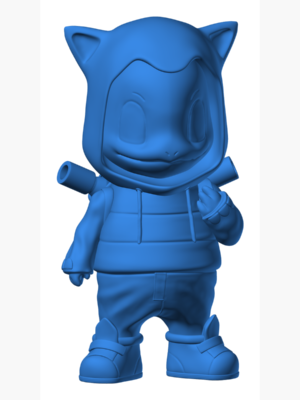 Squirtle 2 3D Baskı Modeli — Pokémon
