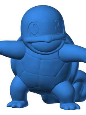 Squirtle 31 3D Baskı Modeli — Pokémon