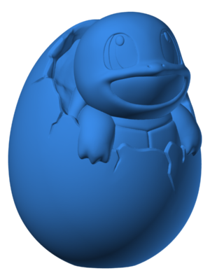 Squirtle 3 3D Baskı Modeli — Pokémon