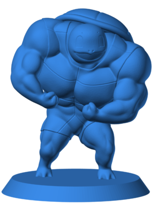 Squirtle 4 3D Baskı Modeli — Pokémon