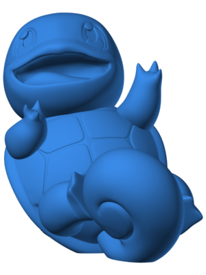 Squirtle 6 3D Baskı Modeli — Pokémon