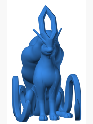 Suicune 3 3D Baskı Modeli — Pokémon