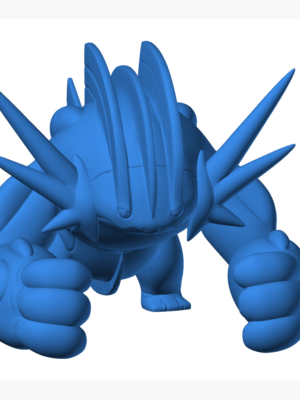 Swampert 3D Baskı Modeli — Pokémon