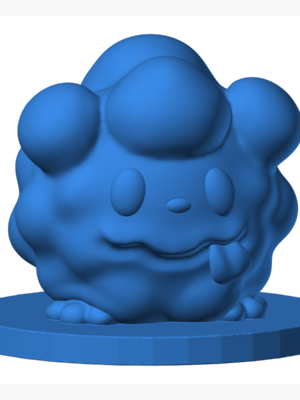 Swirlix 3D Baskı Modeli — Pokémon