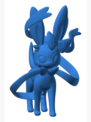 Sylveon 12 3D Baskı Modeli — Pokémon