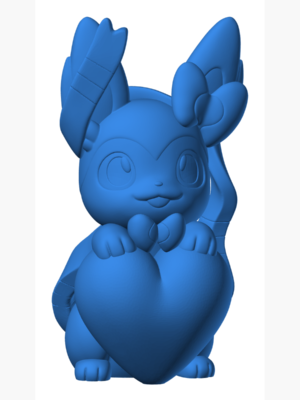 Sylveon 13 3D Baskı Modeli — Pokémon