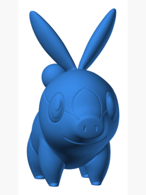 Tepig 3D Baskı Modeli — Pokémon
