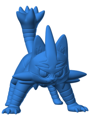 Torracat 3D Baskı Modeli — Pokémon