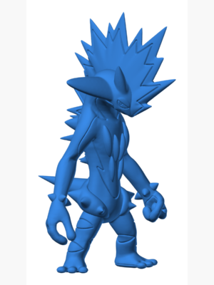 Toxtricity 2 3D Baskı Modeli — Pokémon
