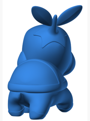 Turtwig 1 3D Baskı Modeli — Pokémon