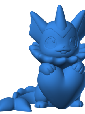 Vaporeon 7 3D Baskı Modeli — Pokémon