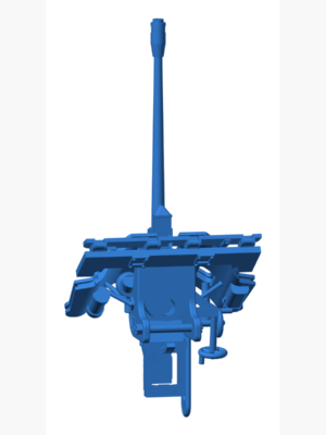 WW2 German PaK 38 Anti-Tank Gun with Crew 3D Baskı Modeli — Askeri Figür