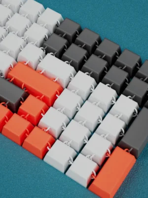 Articulated Keyboard Print In Place Fidget Toy 3D Baskı Modeli — Fidget Oyuncak