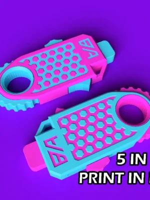 Alpha Fidget 5 In 1 Print In Place Fidget Toy 3D Baskı Modeli — Fidget Oyuncak