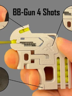 Bb Gun 4 Shots Built In Magazine 3D Baskı Modeli — Fidget Oyuncak