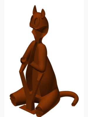 Sylvester Kedi 3D Baskı Modeli