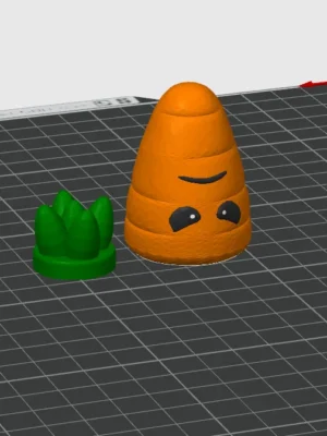 Carrot Clicker 3D Baskı Modeli — Fidget Oyuncak