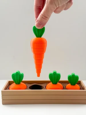 Carrot Garden Layered Fidget Toy 3D Baskı Modeli — Fidget Oyuncak