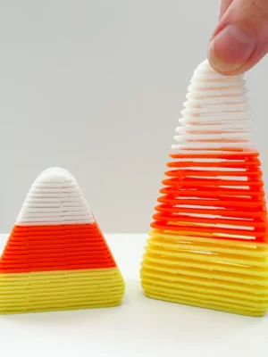 Stretchy Springy Candy Corn Toy 3D Baskı Modeli — Fidget Oyuncak