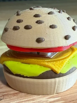 Burger Clicker 3D Baskı Modeli — Fidget Oyuncak