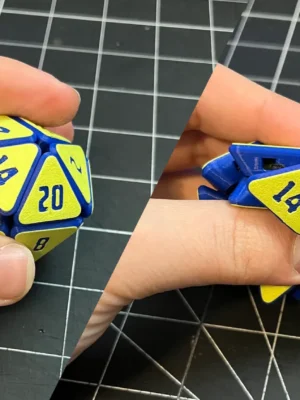 Squishy Fidget D20 3D Baskı Modeli — Fidget Oyuncak