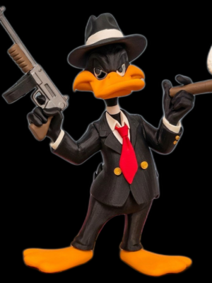 Gangster Kıyafetli Daffy Duck Figürü