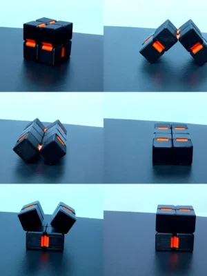 F Cube Fidget Cube 3D Baskı Modeli — Fidget Oyuncak