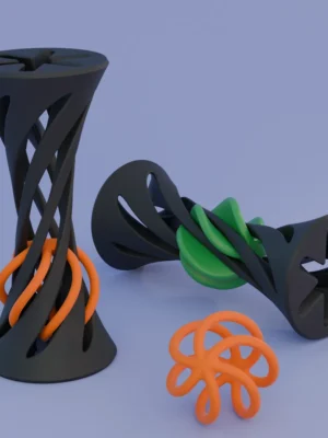 Spiral Balls Fidget Toy 3D Baskı Modeli — Fidget Oyuncak