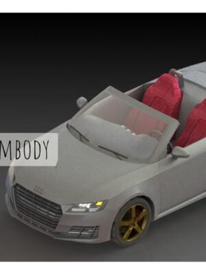 Audi TT Quattro Cabriolet 3D Baskı STL