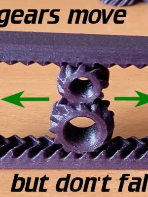 Gear Rail Fidget Thing 3D Baskı Modeli — Fidget Oyuncak
