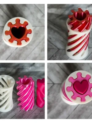 Valentines Heart Fidgets 2 Pack 3D Baskı Modeli — Fidget Oyuncak