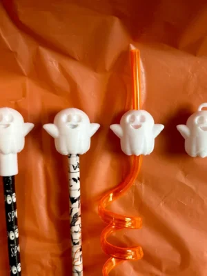 Ghost Pencil Topper Straw Topper Charm Keychain Fidget 3D Baskı Modeli — Fidget Oyuncak