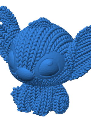 Örgü Desenli Stitch Figür Heykelcik