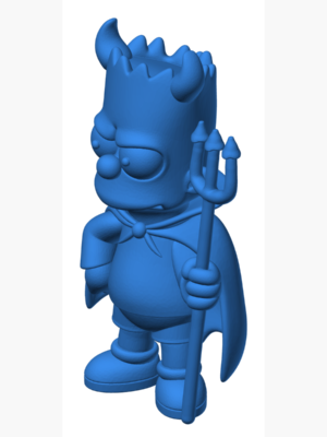 Bart Simpson Şeytan Figürü