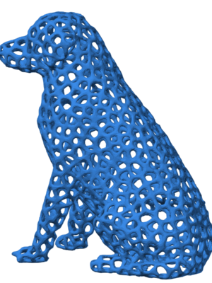 Labrador Voronoi Köpek Heykelciği