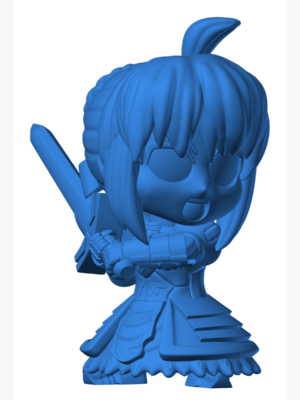 Chibi Saber Arturia Koleksiyon Figürü