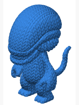 Örgü Görünümlü Xenomorph Figürü