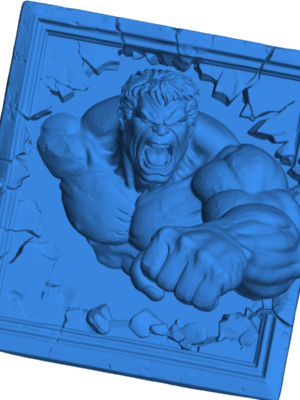Hulk Duvar Sanatı 3D Baskı Modeli
