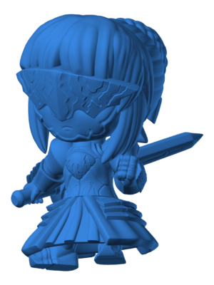 Chibi Saber Alter Anime Figürü