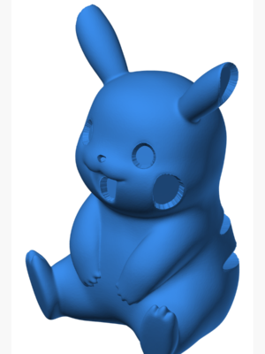 Pikachu Pokemon 3D Baskı Figürü