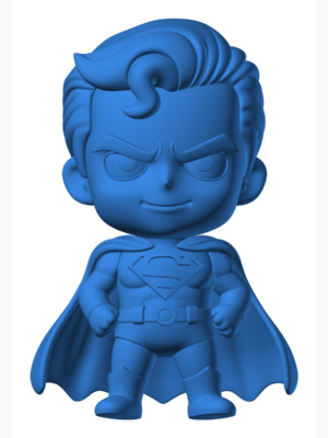 Superman Chibi Sevimli Kahraman Biblo