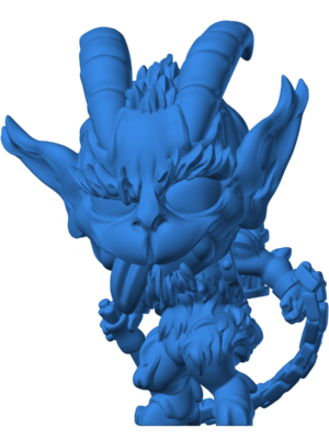 Krampus Chibi Noel Figürü