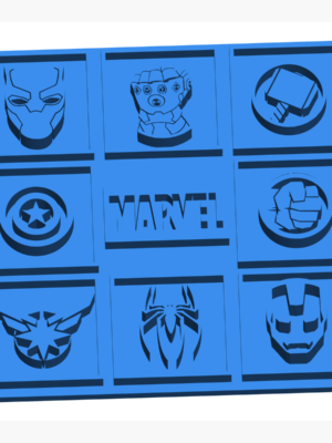 Marvel Amblem Tablo Dekor Modeli