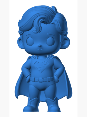 Chibi Superman Minyatür Figür