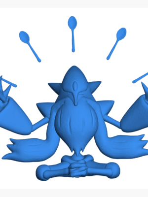 Alakazam 3D Baskı Modeli — Pokémon