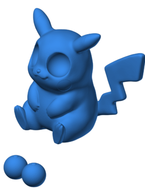 Pikachu Hareketli Gözlü Sevimli Figür