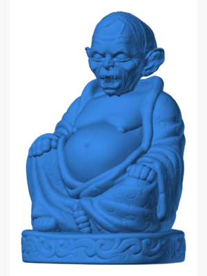 Gollum Buddha Yüzüklerin Efendisi Heykeli