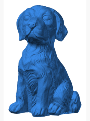 Oturan Köpek 3D Tarama Modeli