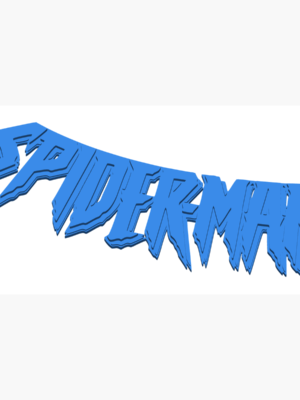 Spiderman Logo ve Stand Seti