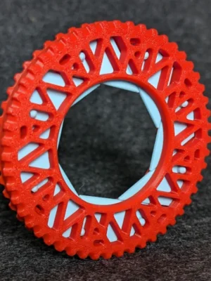 Fidget Iris 8 Sliders Snapfit 3D Baskı Modeli — Fidget Oyuncak